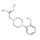 4-(2-Methoxyphenyl)-1-piperazineacetamidoxime (CAS 261623-50-1) - chemical structure image