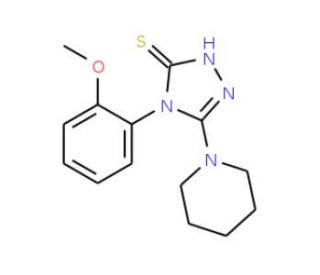 4-(2-methoxyphenyl)-5-piperidin-1-yl-4H-1,2,4-triazole-3-thiol - chemical structure image