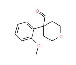 4-(2-Methoxyphenyl)tetrahydro-2H-pyran-4-carboxaldehyde (CAS 902836-57-1) - chemical structure image