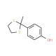 4-(2-Methyl-1,3-dithiolan-2-yl)phenol (CAS 22068-57-1) - chemical structure image