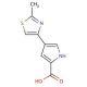 4-(2-methyl-1,3-thiazol-4-yl)-1H-pyrrole-2-carboxylic acid - chemical structure image