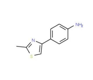 4-(2-Methyl-1,3-thiazol-4-yl)aniline (CAS 25021-49-2) - chemical structure image