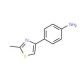 4-(2-Methyl-1,3-thiazol-4-yl)aniline (CAS 25021-49-2) - chemical structure image