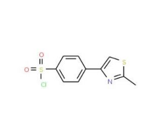 4-(2-Methyl-1,3-thiazol-4-yl)benzenesulphonyl chloride (CAS 852180-73-5) - chemical structure image