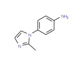 4-(2-Methyl-1H-imidazol-1-yl)aniline (CAS 74852-81-6) - chemical structure image