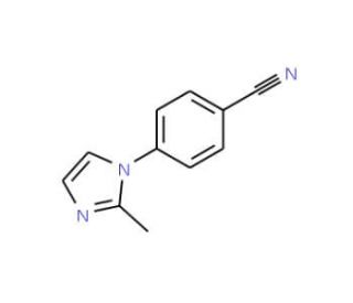 4-(2-Methyl-1H-imidazol-1-yl)benzonitrile (CAS 122957-50-0) - chemical structure image