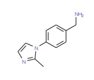 4-(2-Methyl-1H-imidazol-1-yl)benzylamine (CAS 883291-45-0) - chemical structure image