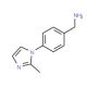 4-(2-Methyl-1H-imidazol-1-yl)benzylamine (CAS 883291-45-0) - chemical structure image