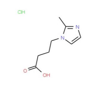 4-(2-Methyl-1H-imidazol-1-yl)butanoic acid hydrochloride - chemical structure image