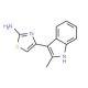 4-(2-Methyl-1H-indol-3-yl)-thiazol-2-ylamine (CAS 50825-19-9) - chemical structure image