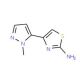 4-(2-Methyl-2H-pyrazol-3-yl)-thiazol-2-ylamine - chemical structure image