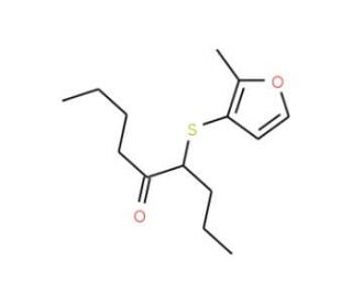4-(2-Methyl-3-furylthio)-5-nonanone (CAS 61295-50-9) - chemical structure image