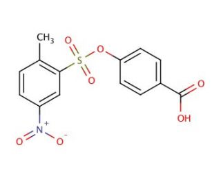 4-(2-Methyl-5-nitro-benzenesulfonyloxy)-benzoic acid - chemical structure image