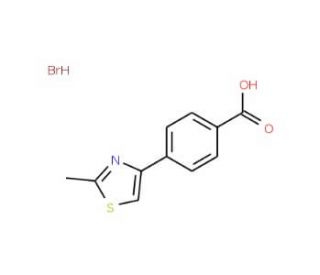 4-(2-Methyl-thiazol-4-yl)-benzoic acidhydrobromide - chemical structure image