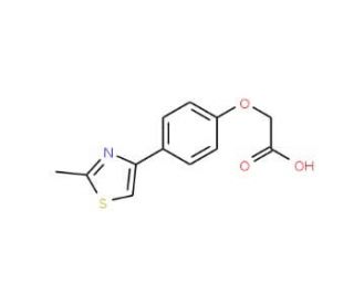 [4-(2-Methyl-thiazol-4-yl)-phenoxy]-acetic acid - chemical structure image