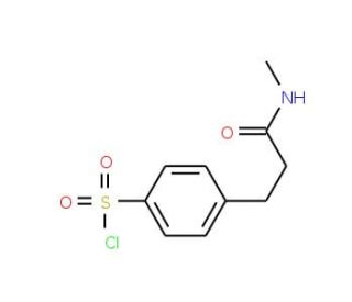 4-(2-Methylcarbamoyl-ethyl)-benzenesulfonyl chloride - chemical structure image