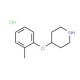 4-(2-Methylphenoxy)piperidine hydrochloride (CAS 65367-95-5) - chemical structure image