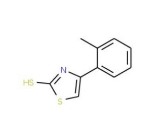 4-(2-methylphenyl)-1,3-thiazole-2-thiol - chemical structure image