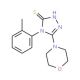 4-(2-methylphenyl)-5-morpholin-4-yl-4H-1,2,4-triazole-3-thiol - chemical structure image