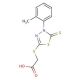 {[4-(2-methylphenyl)-5-thioxo-4,5-dihydro-1,3,4-thiadiazol-2-yl]thio}acetic acid - chemical structure image