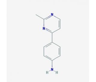 4-(2-methylpyrimidin-4-yl)aniline - chemical structure image