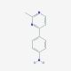 4-(2-methylpyrimidin-4-yl)aniline - chemical structure image