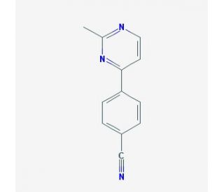 4-(2-methylpyrimidin-4-yl)benzonitrile (CAS 874778-89-9) - chemical structure image