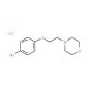 4-[2-(morpholin-4-yl)ethoxy]phenol hydrochloride (CAS 1181457-78-2) - chemical structure image
