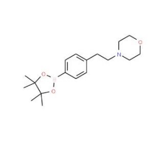 4-(2-Morpholinoethyl)phenylboronic acid, pinacol ester (CAS 364794-81-0) - chemical structure image