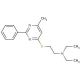 4-(2-N,N-Dimethylaminoethylthio)-6-methyl-2-phenylpyrimidine - chemical structure image