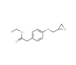 4-(2-Oxiranylmethoxy)benzeneacetic Acid Ethyl Ester (CAS 76805-25-9) - chemical structure image