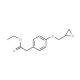 4-(2-Oxiranylmethoxy)benzeneacetic Acid Ethyl Ester (CAS 76805-25-9) - chemical structure image