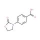 4-(2-oxo-1,3-oxazolidin-3-yl)benzoic acid - chemical structure image