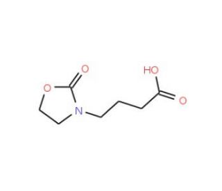 4-(2-oxo-1,3-oxazolidin-3-yl)butanoic acid - chemical structure image