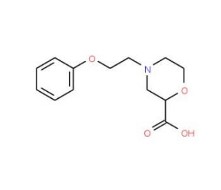 4-(2-Phenoxy-ethyl)-morpholine-2-carboxylic acid - chemical structure image