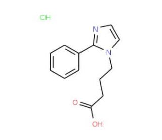 4-(2-Phenyl-1H-imidazol-1-yl)butanoic acid hydrochloride - chemical structure image