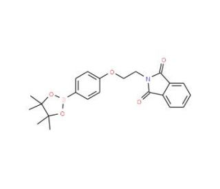 4-[2-(Phthalimid-1-yl)ethoxy]benzeneboronic acid, pinacol ester (CAS 957061-09-5) - chemical structure image