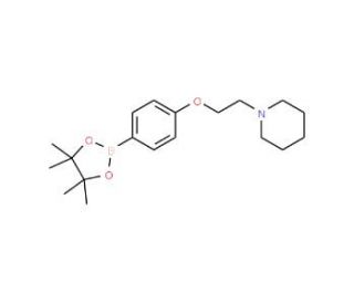 4-[2-(Piperidin-1-yl)ethoxy]benzeneboronic acid, pinacol ester (CAS 934586-49-9) - chemical structure image