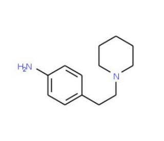 4-(2-Piperidin-1-yl-ethyl)-phenylamine (CAS 168897-21-0) - chemical structure image