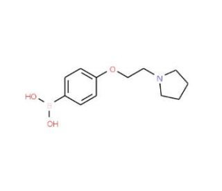 4-(2-(Pyrrolidin-1-yl)ethoxy)phenylboronic acid (CAS 226396-30-1) - chemical structure image