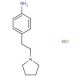 4-(2-(Pyrrolidin-1-yl)ethyl)aniline hydrochloride (CAS 1135228-86-2) - chemical structure image
