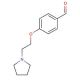 4-(2-pyrrolidin-1-ylethoxy)benzaldehyde (CAS 99556-74-8) - chemical structure image