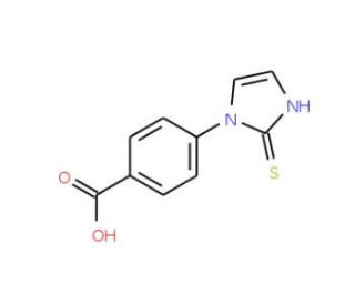 4-(2-sulfanylidene-2,3-dihydro-1H-imidazol-1-yl)benzoic acid - chemical structure image