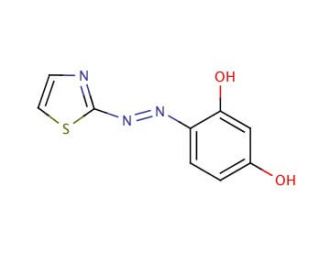 4-(2-Thiazolylazo)resorcinol (CAS 2246-46-0) - chemical structure image