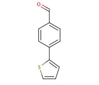 4-(2-Thienyl)benzaldeyde (CAS 107834-03-7) - chemical structure image