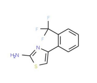 4-(2-Trifluoromethyl-phenyl)-thiazol-2-ylamine - chemical structure image