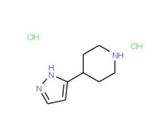 4-(2H-Pyrazol-3-yl)-piperidine dihydrochloride - chemical structure image