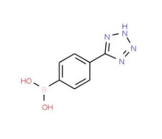 4-(2H-Tetrazol-5-yl)phenylboronic acid (CAS 179942-55-3) - chemical structure image