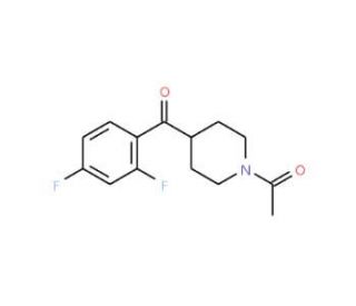 4-(2&prime;,4&prime;-Difluorobenzoyl)-1-acetylpiperidine (CAS 84162-82-3) - chemical structure image