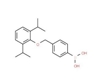 4-[(2&prime;,6&prime;-Diisopropylphenoxy)methyl]phenylboronic acid (CAS 1072951-63-3) - chemical structure image